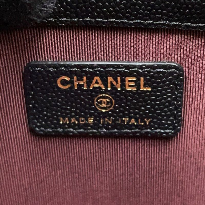 シャネル クラッチバッグ マトラッセ ココマーク キャビアスキン A82545 CHANEL 黒