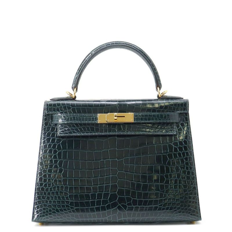 エルメス ハンドバッグ ケリー28 外縫い ヴェールシプレ/ゴールド金具 ポロサスマット B刻印 ２wayショルダー