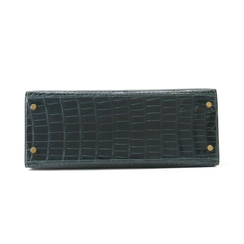 エルメス ハンドバッグ ケリー28 外縫い ヴェールシプレ/ゴールド金具 ポロサスマット B刻印 ２wayショルダー