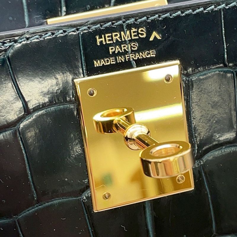 エルメス ハンドバッグ ケリー28 外縫い ヴェールシプレ/ゴールド金具 ポロサスマット B刻印 ２wayショルダー