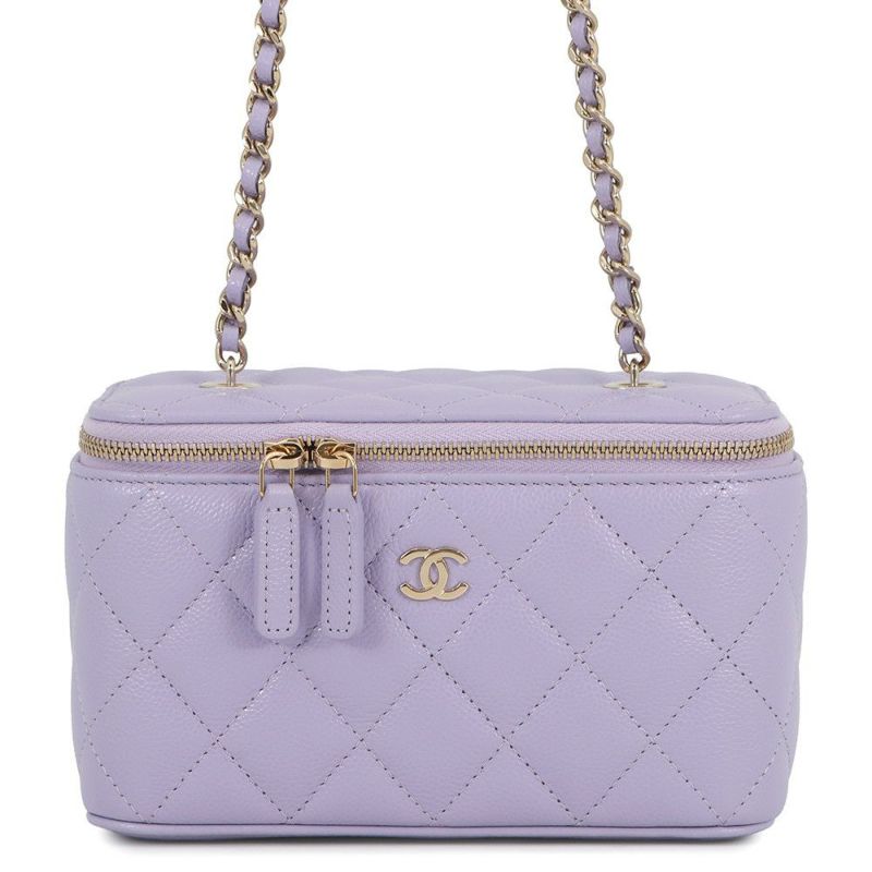 シャネル チェーンショルダーバッグ バニティケース ココマーク マトラッセ キャビアスキン AP1341 CHANEL バッグ