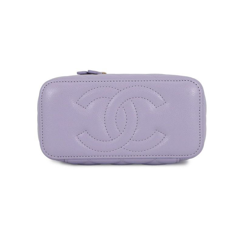 シャネル チェーンショルダーバッグ バニティケース ココマーク マトラッセ キャビアスキン AP1341 CHANEL バッグ