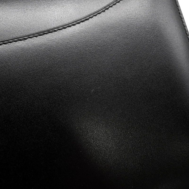 エルメス ショルダーバッグ コンスタンス24 ミロワール ブラック/ゴールド金具 ボックスカーフ B刻印 黒
