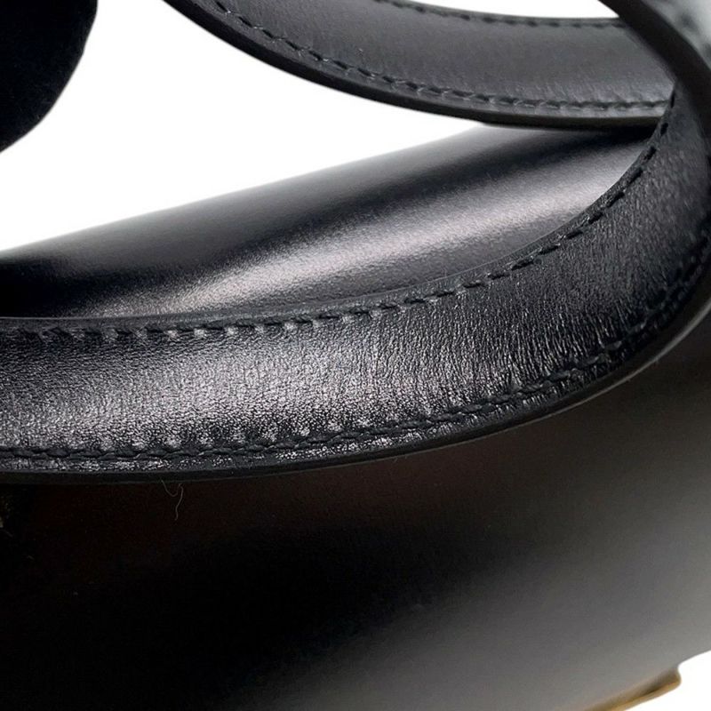 エルメス ショルダーバッグ コンスタンス24 ミロワール ブラック/ゴールド金具 ボックスカーフ B刻印 黒