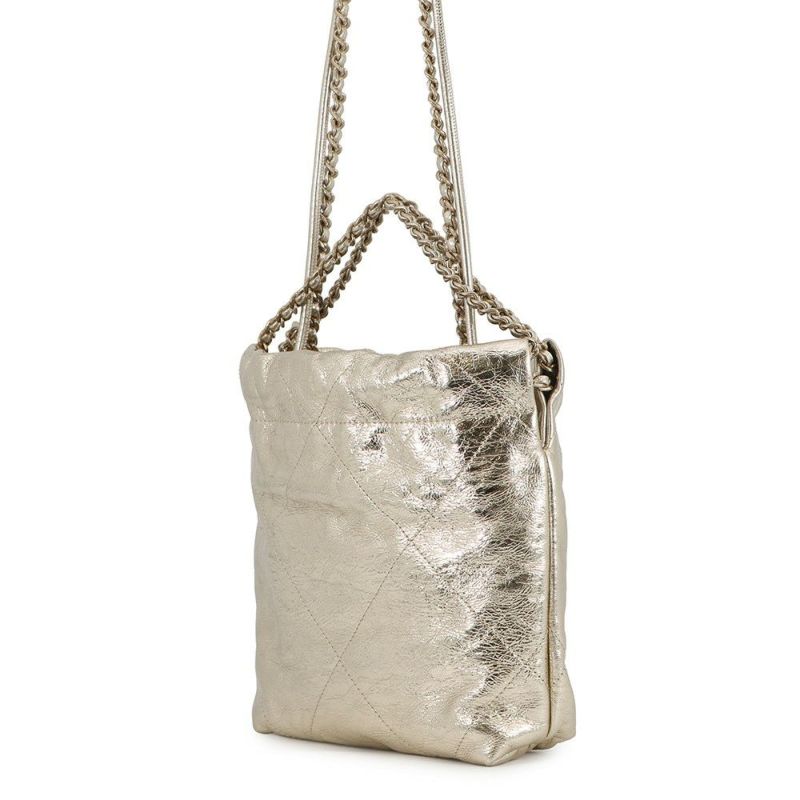 シャネル ハンドバッグ CHANEL 22 ミニ ココマーク メタリックカーフレザー AS3980 CHANEL 2way