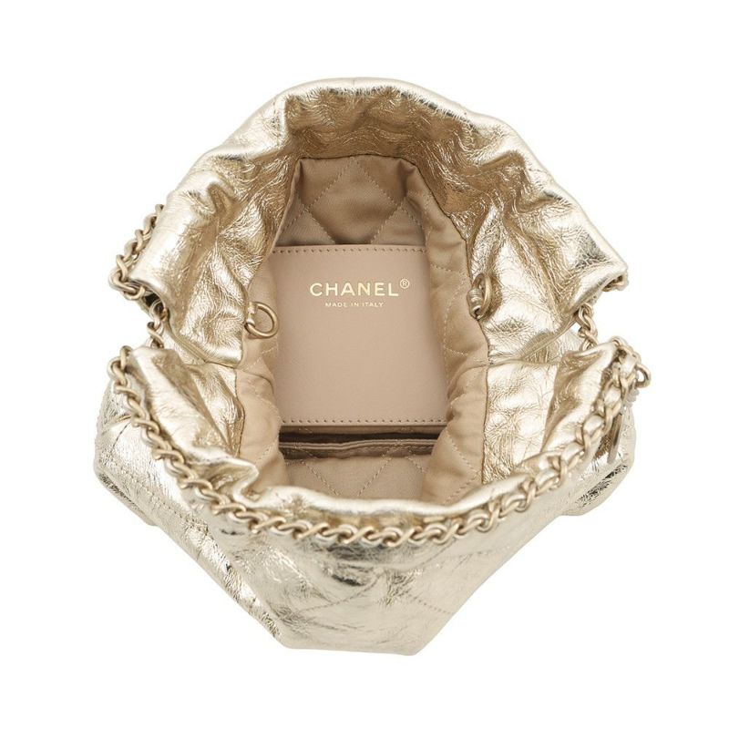 シャネル ハンドバッグ CHANEL 22 ミニ ココマーク メタリックカーフレザー AS3980 CHANEL 2way