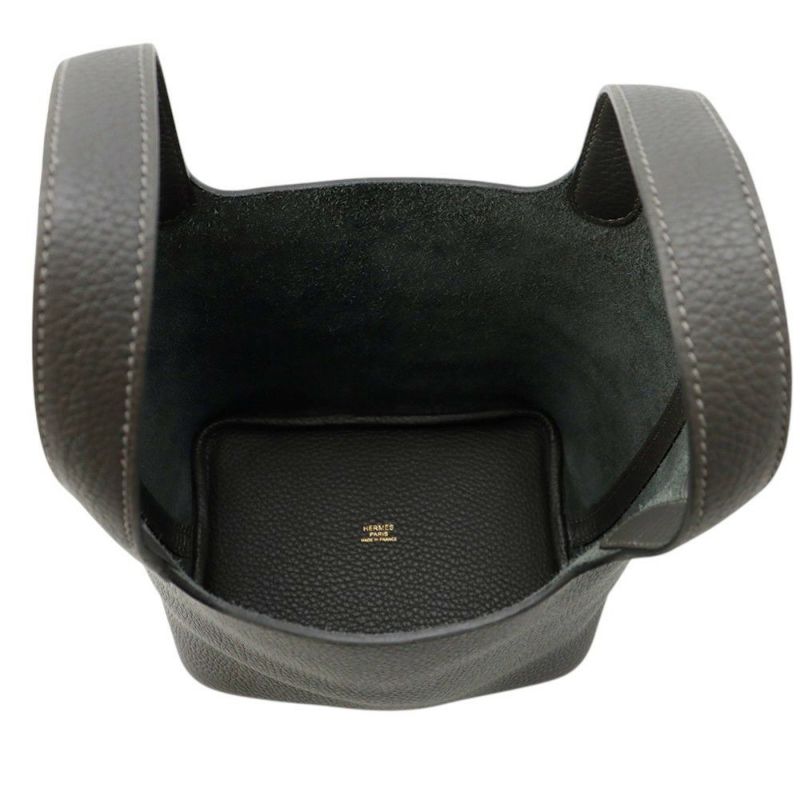 エルメス ハンドバッグ ピコタンロックPM ダークブロンズ/ゴールド金具 トリヨンクレマンス K刻印