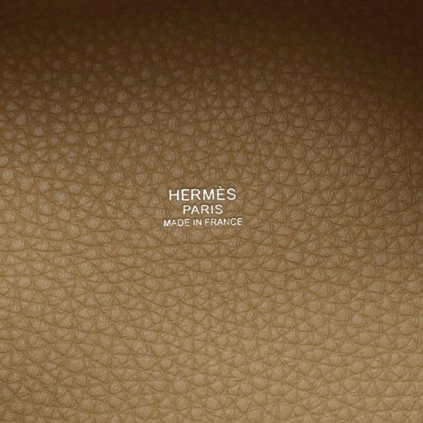 エルメス ハンドバッグ ピコタンロックMM ビスキュイ/シルバー金具 トリヨンクレマンス K刻印