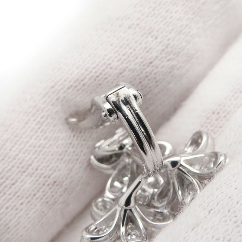 ヴァンクリーフ&アーペル イヤリング ソクラテス イヤリング 3フラワー ダイヤ 66P 計1.32ct K18WGホワイトゴールド VCARB14300