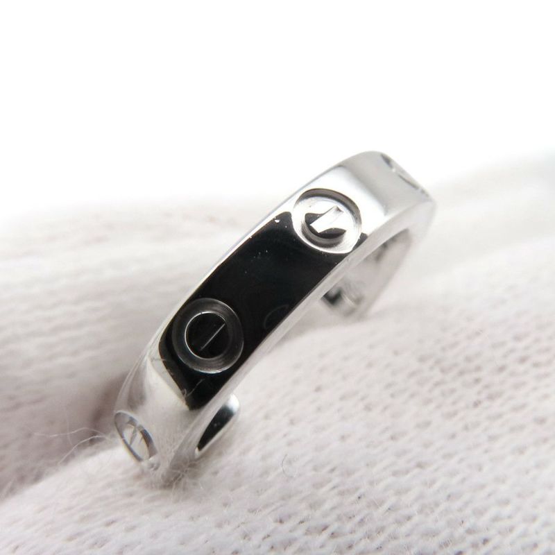 カルティエ ピアス ミニラブ フープ ピアス スモールモデル SM K18WGホワイトゴールド B8028900 Cartier ジュエリー