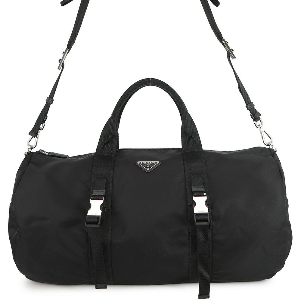 PRADA 人気PRADA 2way ボストンバッグ ナイロン レザー 大容量 プラダ