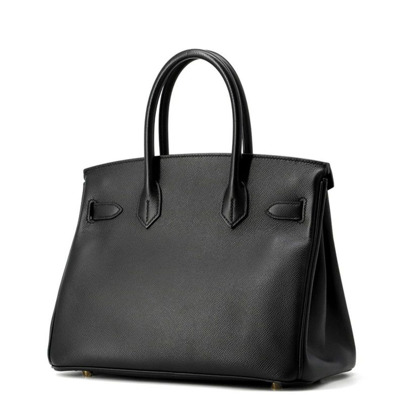 エルメス バーキン30 ブラック/ゴールド金具 エプソン D刻印 HERMES Birkin ハンドバッグ 黒