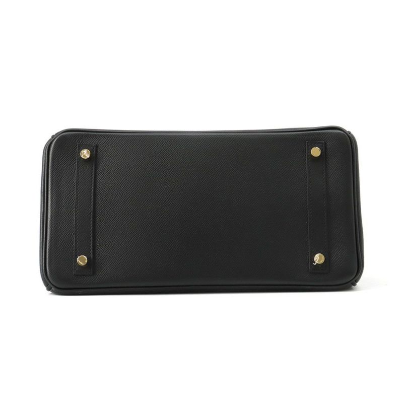 エルメス バーキン30 ブラック/ゴールド金具 エプソン D刻印 HERMES Birkin ハンドバッグ 黒