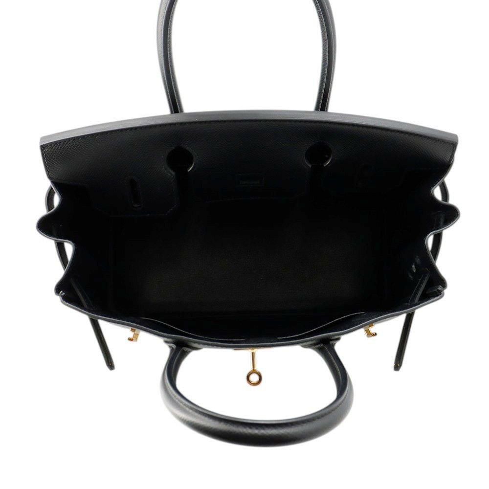 エルメス バーキン30 ブラック/ゴールド金具 エプソン D刻印 HERMES Birkin ハンドバッグ 黒