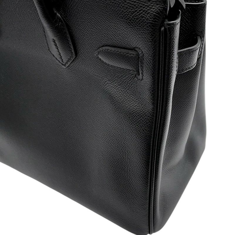 エルメス バーキン30 ブラック/ゴールド金具 エプソン D刻印 HERMES Birkin ハンドバッグ 黒