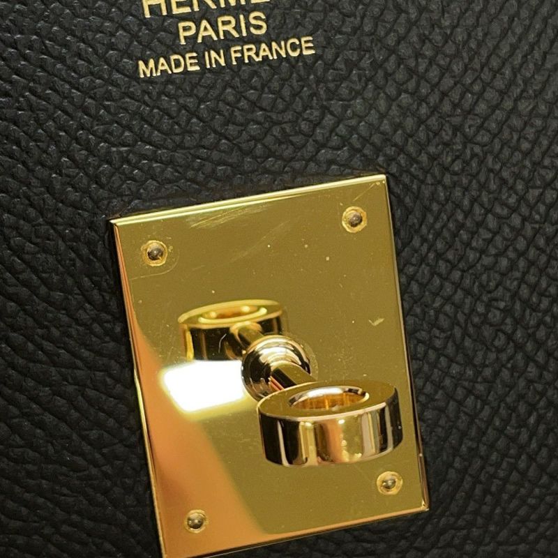 エルメス バーキン30 ブラック/ゴールド金具 エプソン D刻印 HERMES Birkin ハンドバッグ 黒