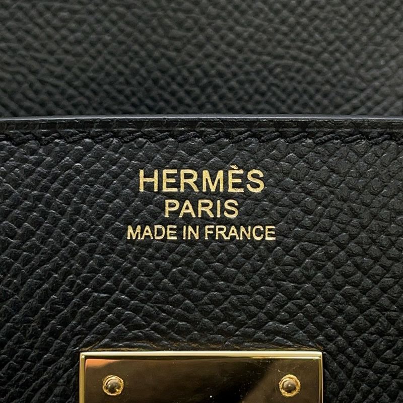 エルメス バーキン30 ブラック/ゴールド金具 エプソン D刻印 HERMES Birkin ハンドバッグ 黒