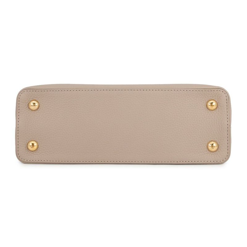 ルイヴィトン ハンドバッグ レザー カプシーヌ MM LOUIS VUITTON ヴィトン バッグ 2way ショルダーバッグ スタッズ