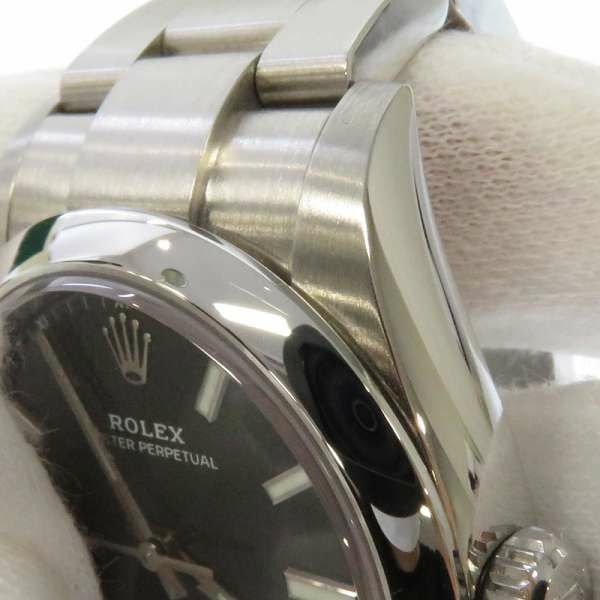 ロレックス オイスターパーペチュアル 34 ランダムシリアル ルーレット 124200 ROLEX 腕時計 レディース 黒文字盤