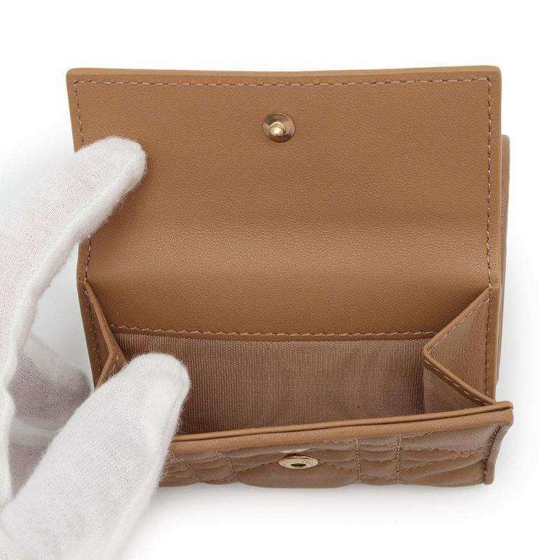 クリスチャン・ディオール 三つ折り財布 レディディオール ロータスウォレット カナージュ S0181ONMJ