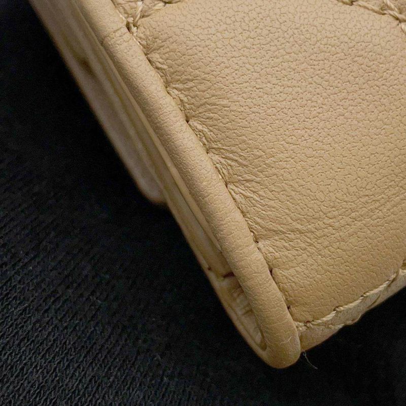 クリスチャン・ディオール 三つ折り財布 レディディオール ロータスウォレット カナージュ S0181ONMJ