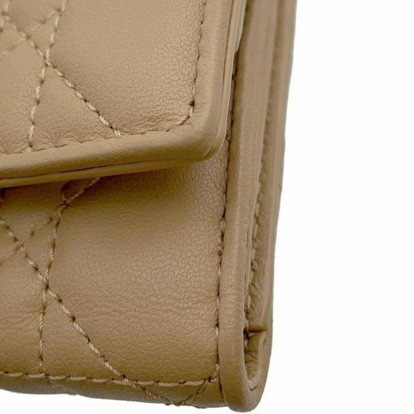 クリスチャン・ディオール 三つ折り財布 レディディオール ロータスウォレット カナージュ S0181ONMJ