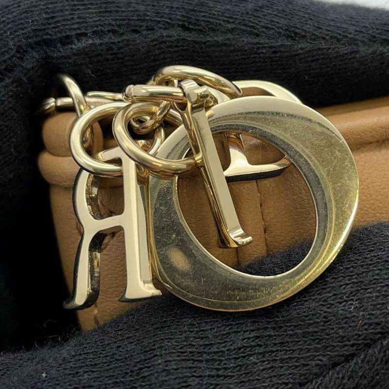 クリスチャン・ディオール 三つ折り財布 レディディオール ロータスウォレット カナージュ S0181ONMJ