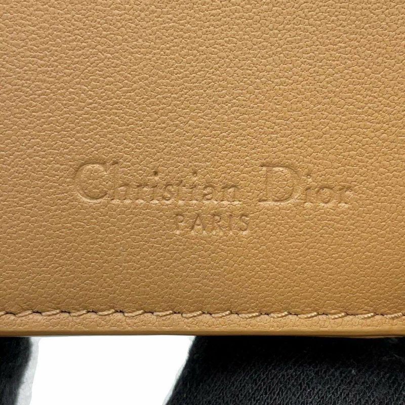 クリスチャン・ディオール 三つ折り財布 レディディオール ロータスウォレット カナージュ S0181ONMJ