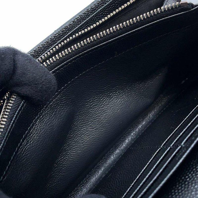 サンローランパリ 長財布 モノグラム ラージ キルティング フラップウォレット 372264 SAINT LAURENT PARIS 黒