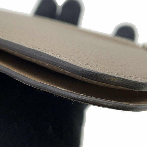 エルメス 長財布 ドゴンロング ヴェルソ グリアスファルト/エトゥープ/シルバー金具 トゴ A刻印 財布