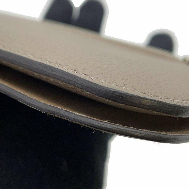 エルメス 長財布 ドゴンロング ヴェルソ グリアスファルト/エトゥープ/シルバー金具 トゴ A刻印 財布