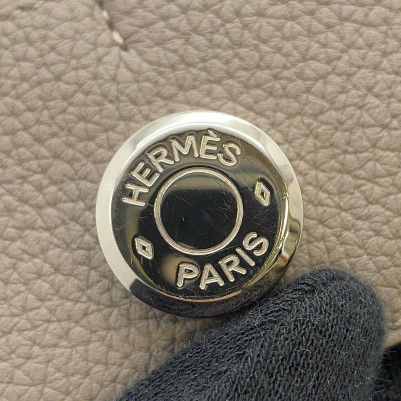 エルメス 長財布 ドゴンロング ヴェルソ グリアスファルト/エトゥープ/シルバー金具 トゴ A刻印 財布