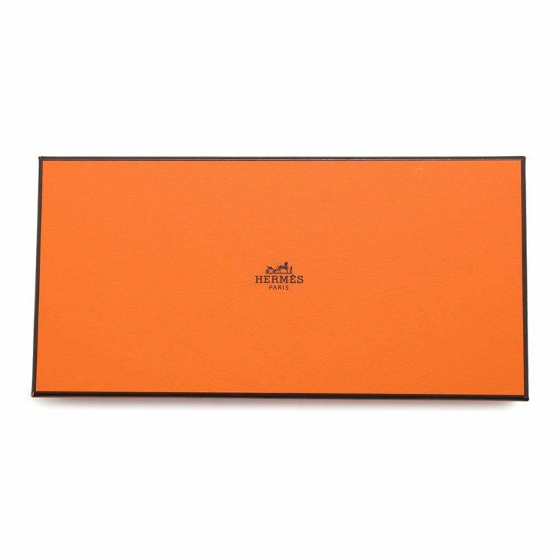 エルメス 長財布 ドゴンロング ヴェルソ グリアスファルト/エトゥープ/シルバー金具 トゴ A刻印 財布