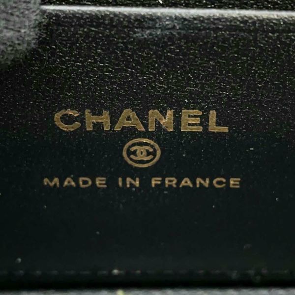 シャネル チェーンショルダーバッグ マトラッセ ココマーク ヴァニティケース ラムスキン AP2199 CHANEL ポーチ 黒