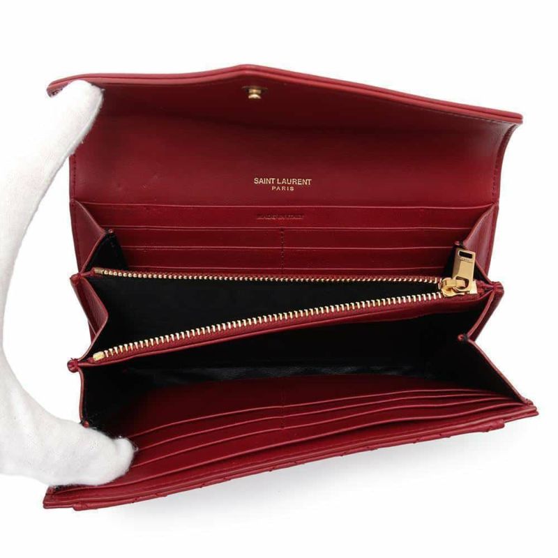 サンローランパリ 長財布 ギャビー 686694 SAINT LAURENT PARIS 財布 レッド 赤