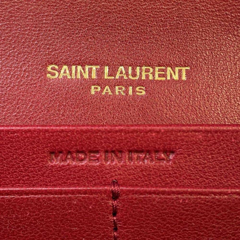 サンローランパリ 長財布 ギャビー 686694 SAINT LAURENT PARIS 財布 レッド 赤