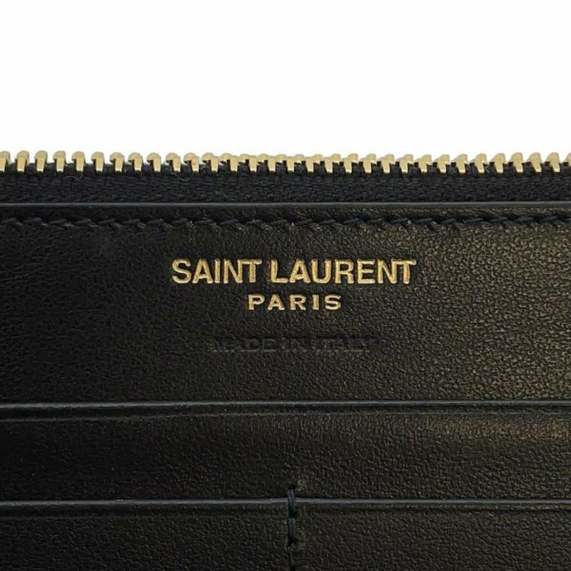 サンローランパリ 長財布 アップタウン ラージウォレット 型押しレザー 582124 SAINT LAURENT PARIS 財布 黒
