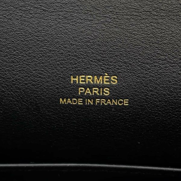 エルメス ハンドバッグ ポシェットケリー ブラック/ゴールド金具 スイフト Z刻印 HERMES 黒