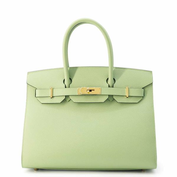 エルメス バーキン30 セリエ ヴェールクリケット/ゴールド金具 エプソン Y刻印 HERMES Birkin ハンドバッグ