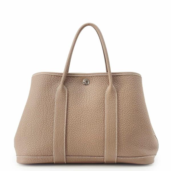 エルメス トートバッグ ガーデンパーティTPM エトゥープ/シルバー金具 ネゴンダ A刻印