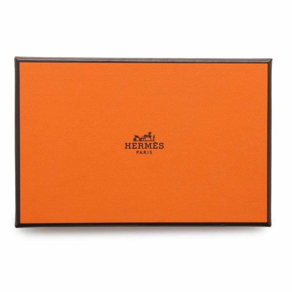 エルメス カードケース カルヴィ ブラック エプソン W刻印 HERMES 名刺入れ 黒