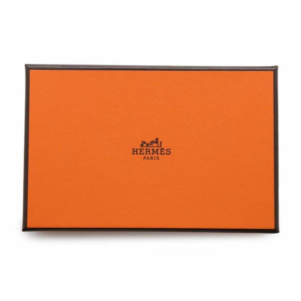 エルメス コインケース カルヴィ デュオ ブラック/シルバー金具 エプソン W刻印 黒