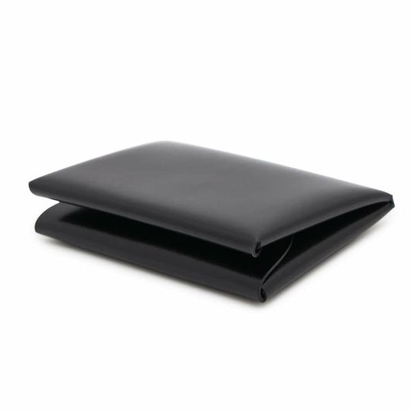 エルメス コインケース カルヴィ デュオ ブラック/シルバー金具 ボックスカーフ W刻印 財布 黒