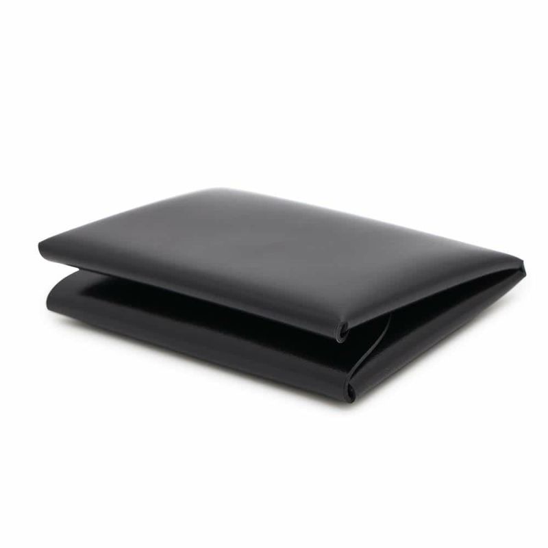 エルメス コインケース カルヴィ デュオ ブラック/シルバー金具 ボックスカーフ W刻印 財布 黒