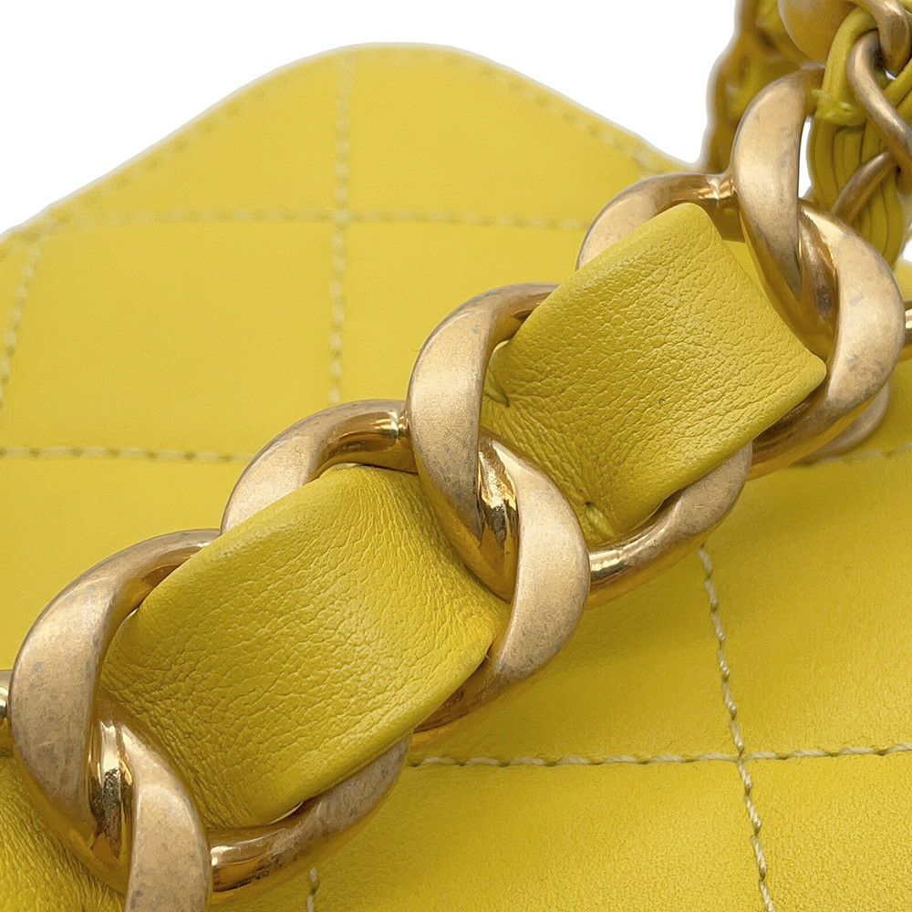 シャネル チェーンショルダーバッグ ココマーク マトラッセ バニティ ラムスキン AS3228 CHANEL