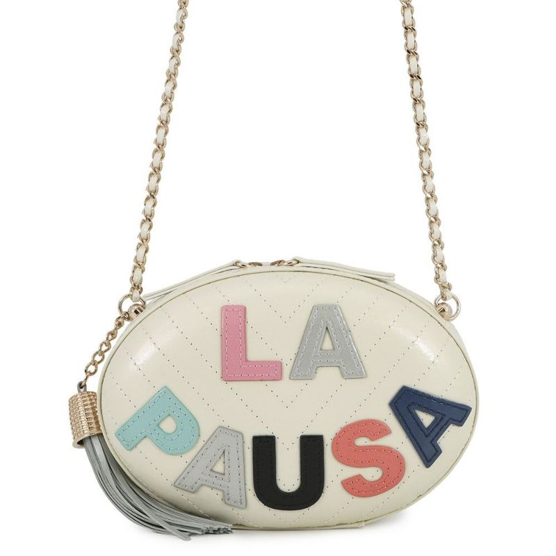 シャネル チェーンショルダーバッグ LA PAUSA ラパウザ シェブロン Vステッチ レザー AS0204 CHANEL