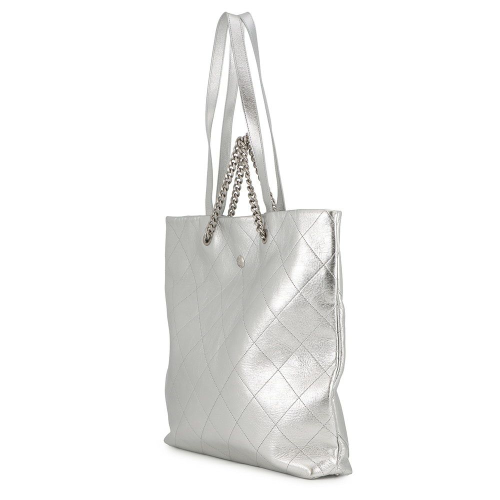 シャネル チェーントートバッグ ココマーク デカココ マトラッセ クラブ モナコ シャイニーカーフレザー CHANEL