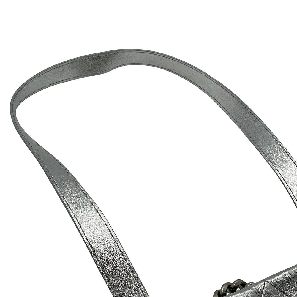 シャネル チェーントートバッグ ココマーク デカココ マトラッセ クラブ モナコ シャイニーカーフレザー CHANEL