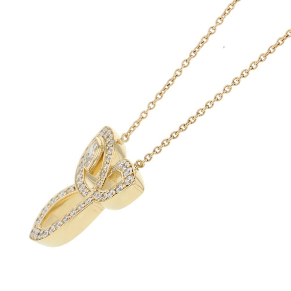 ハリーウィンストン ネックレス リリークラスター・ペンダント ダイヤモンド 46P 計約0.68ct K18YGイエローゴールド PEDYMQRFLC