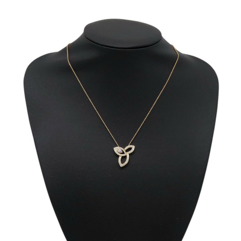 ハリーウィンストン ネックレス リリークラスター・ペンダント ダイヤモンド 46P 計約0.68ct K18YGイエローゴールド PEDYMQRFLC